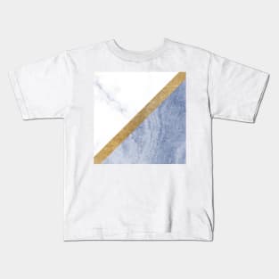 Marble luxe - periwinkle blue Kids T-Shirt